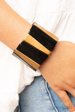 Load image into Gallery viewer, Paparazzi ~ Bahama Boardwalk ~ Black Wooden Bead Bracelet with Stretchy Bands