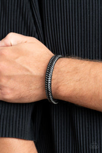 Paparazzi ~ HAUTE-breaker ~ Men's Silver Urban  Bracelet