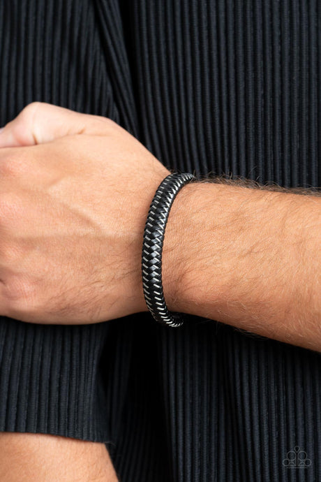 Paparazzi ~ HAUTE-breaker ~ Men's Silver Urban  Bracelet