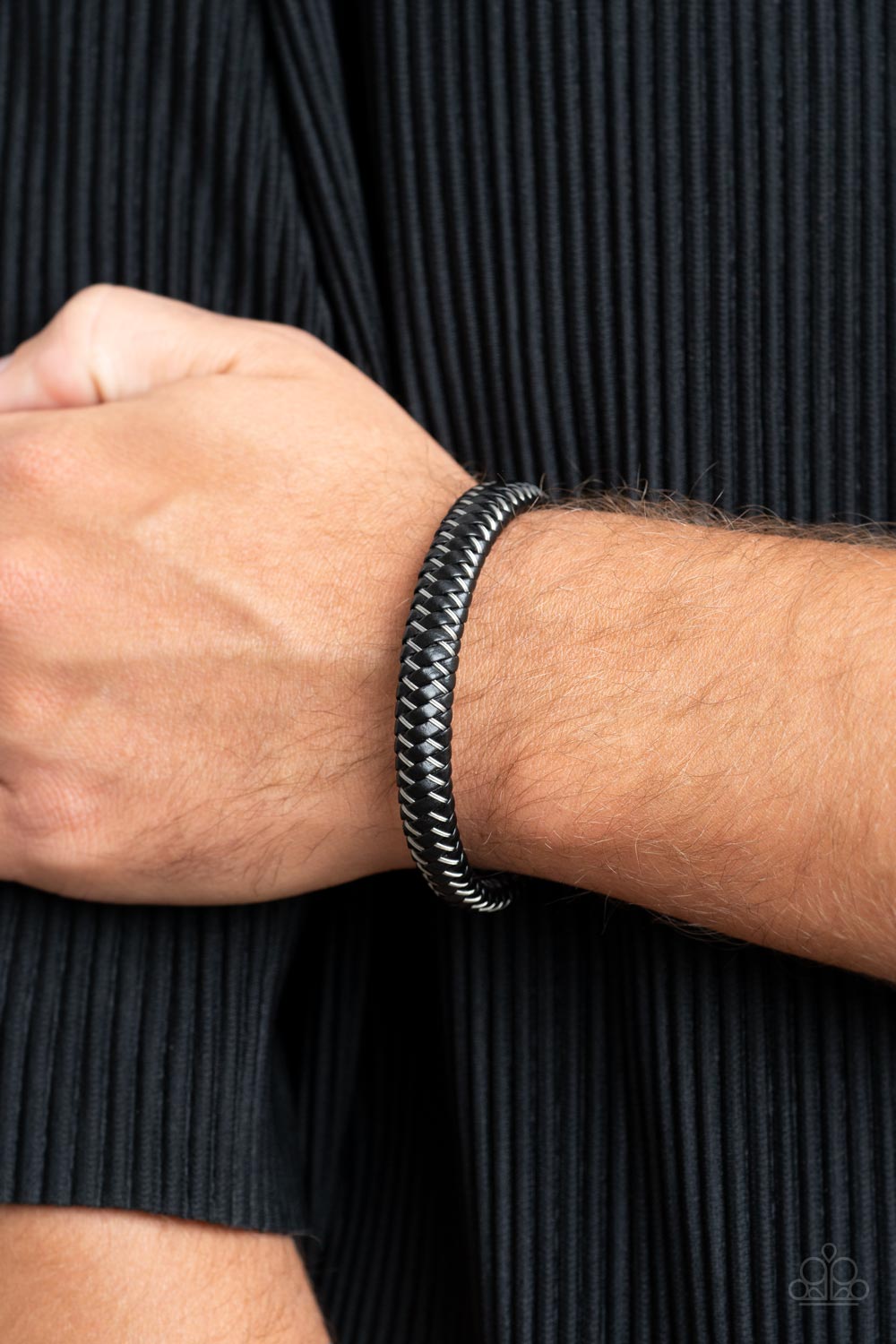 Paparazzi ~ HAUTE-breaker ~ Men's Silver Urban  Bracelet