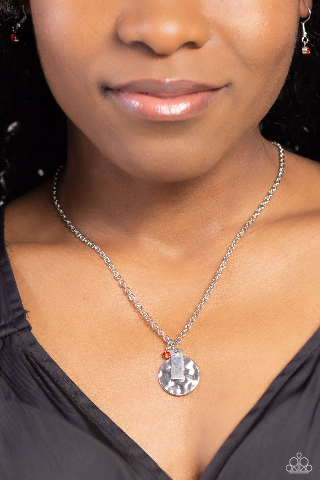 Paparazzi ~ Minimal EFFORTLESS ~ Orange Necklace Set