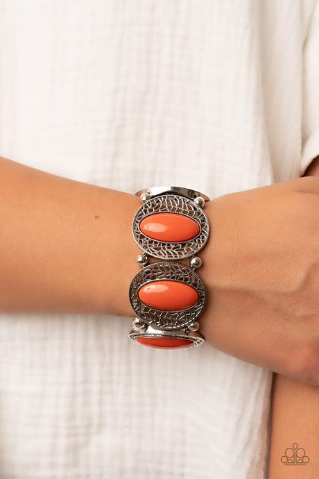Paparazzi ~ Eastern Escapade ~ Orange Bracelet