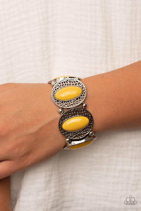 Paparazzi ~ Eastern Escapade ~ Yellow Bracelet