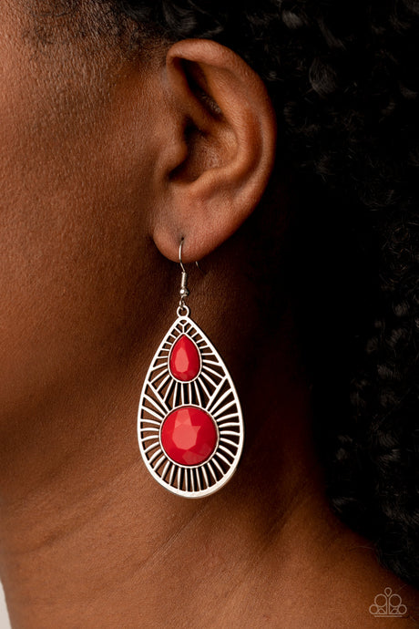Paparazzi ~ Prima Donna Diva ~ Red Earrings