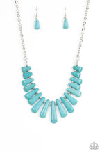 Load image into Gallery viewer, Paparazzi ~ Mojave Empress ~ Blue Turquoise Necklace Set
