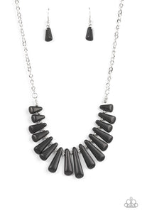 Paparazzi ~ Mojave Empress ~ Black Necklace Set