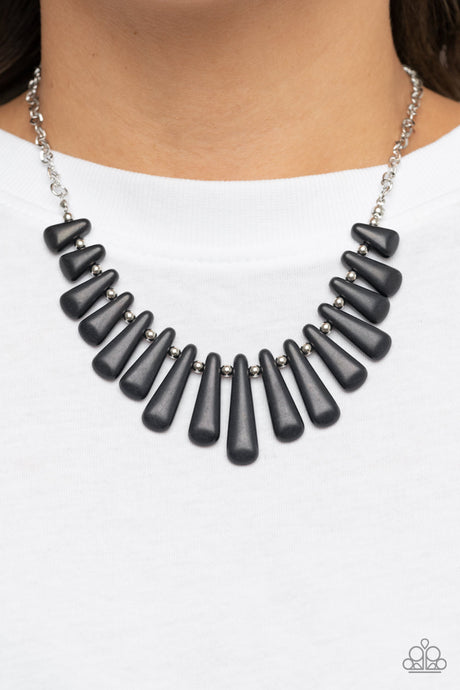 Paparazzi ~ Mojave Empress ~ Black Necklace Set
