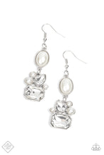 Load image into Gallery viewer, Paparazzi ~ Showtime Twinkle ~ White Earrings (Fashion Fix Exclusive)