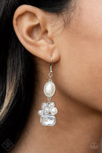 Load image into Gallery viewer, Paparazzi ~ Showtime Twinkle ~ White Earrings (Fashion Fix Exclusive)