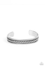 Load image into Gallery viewer, Paparazzi ~ Modern Metalhead ~ Men&#39;s Silver Cuff Bracelet