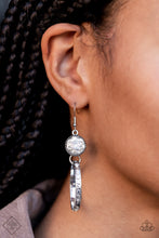 Load image into Gallery viewer, Paparazzi ~ Standalone Sparkle ~ White Earrings (Fashion Fix Exclusive)