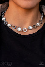 Load image into Gallery viewer, Paparazzi ~ Rhinestone Rollout ~ White Choker Necklace Set (Fashion Fix Exclusive)