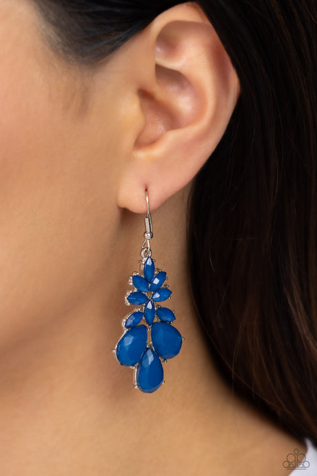 Paparazzi ~ Fashionista Fiesta ~ Blue Earrings