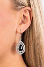 Load image into Gallery viewer, Paparazzi ~ Lets GLOW, Girls! ~ Black Earrings