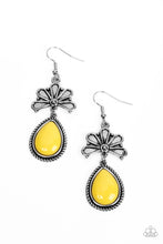 Load image into Gallery viewer, Paparazzi ~ Brightly Blooming ~ Yellow Earrings