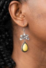 Load image into Gallery viewer, Paparazzi ~ Brightly Blooming ~ Yellow Earrings