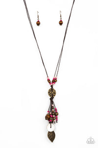 Paparazzi ~ Knotted Keepsake ~ Pink Necklace Set