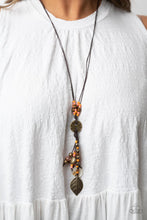 Load image into Gallery viewer, Paparazzi - Knotted Keepsake - Orange Necklace Set