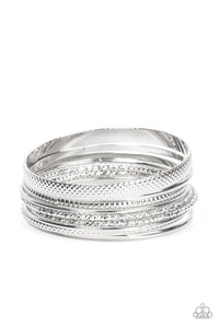 Paparazzi ~ Circlet Circus ~ Silver Bangle Bracelets