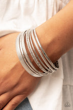 Load image into Gallery viewer, Paparazzi ~ Circlet Circus ~ Silver Bangle Bracelets