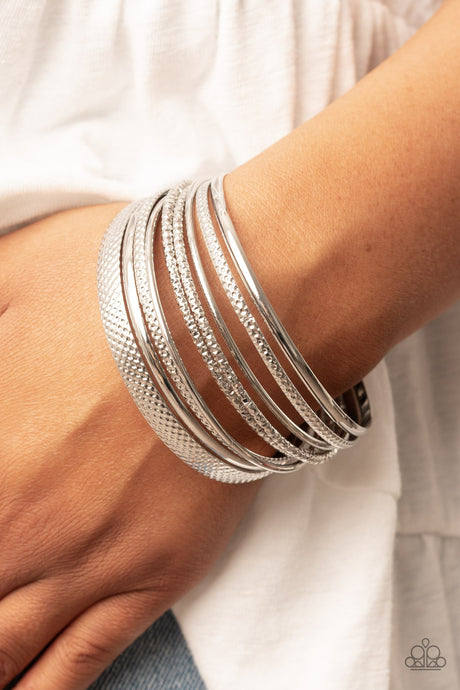 Paparazzi ~ Circlet Circus ~ Silver Bangle Bracelets