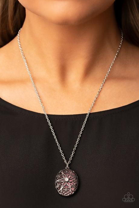 Paparazzi ~ Venice Vacation ~ Pink Pendant Necklace Set