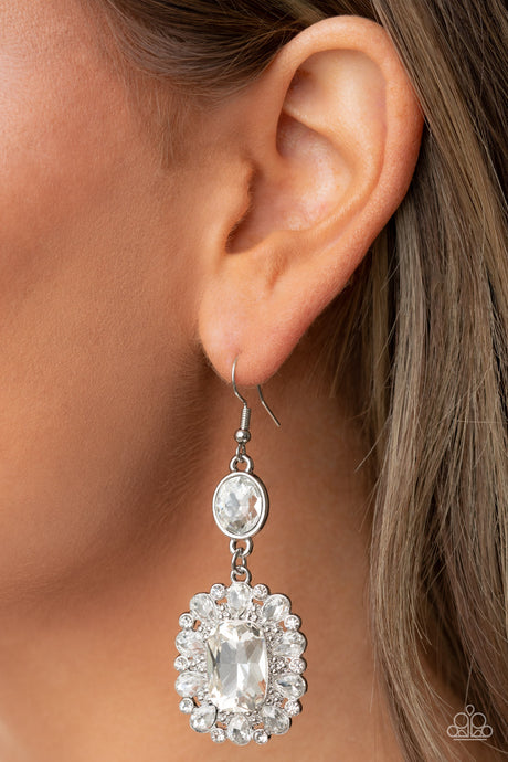 Paparazzi ~ Capriciously Cosmopolitan ~ White Earrings