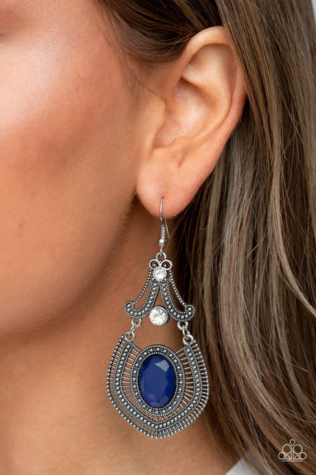 Paparazzi ~ Panama Palace ~ Blue Earrings