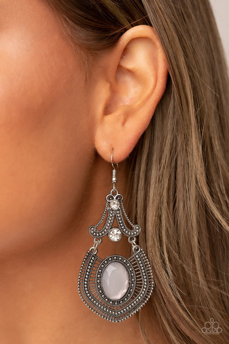 Paparazzi ~ Panama Palace ~ Silver Earrings
