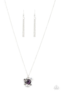 Paparazzi ~ Prismatic Projection ~ Purple Pendant Necklace Set