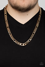 Load image into Gallery viewer, Paparazzi ~ Metro Beau ~ Men&#39;s Gold Urban Necklace