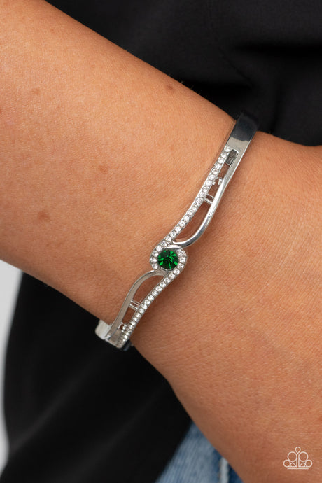 Paparazzi ~ Top-Shelf Shimmer ~ Green Bracelet