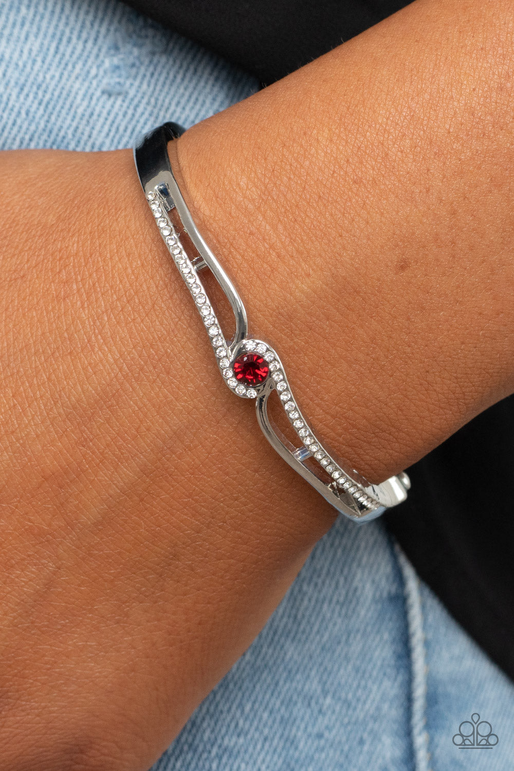 Paparazzi ~ Top-Shelf Shimmer ~ Red Bracelet