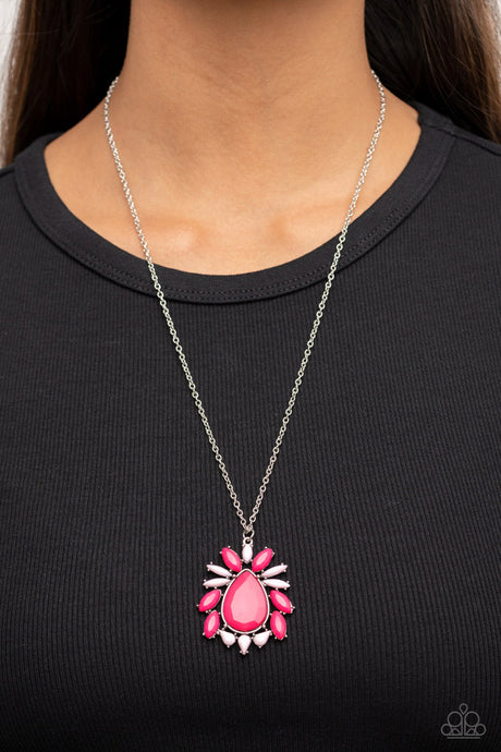 Paparazzi ~ Indie Icon ~ Pink Pendant Necklace Set
