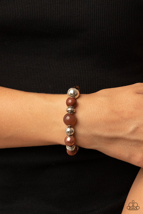 Paparazzi ~ Tonal Takeover ~ Brown Bracelet