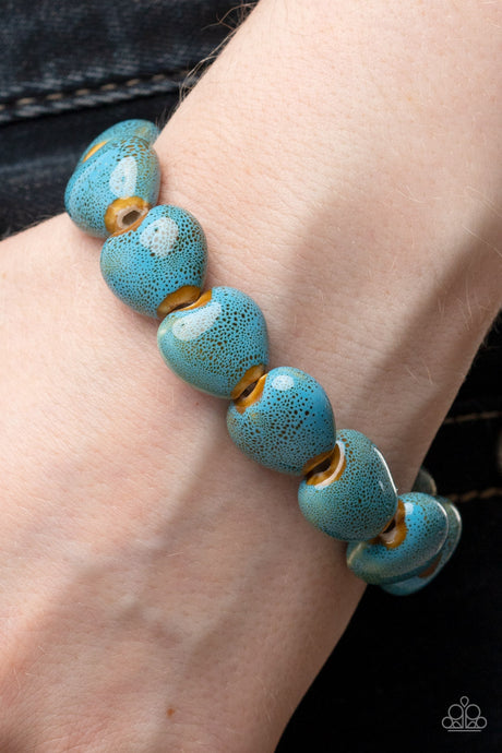 Paparazzi ~ GLAZE a Trail ~ Blue Bracelet
