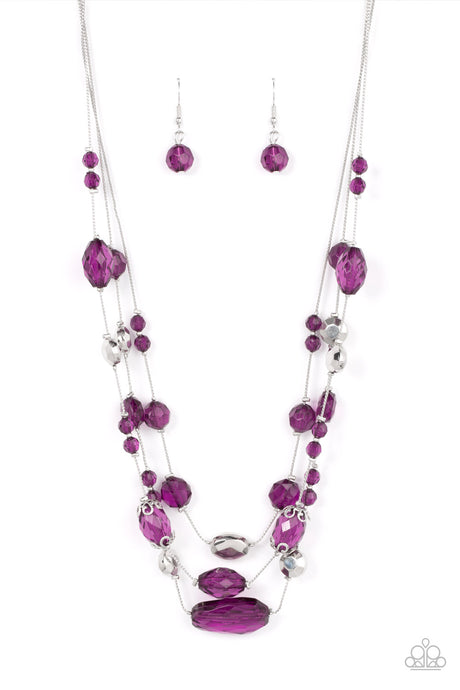 Paparazzi ~ Prismatic Pose ~ Purple Necklace Set