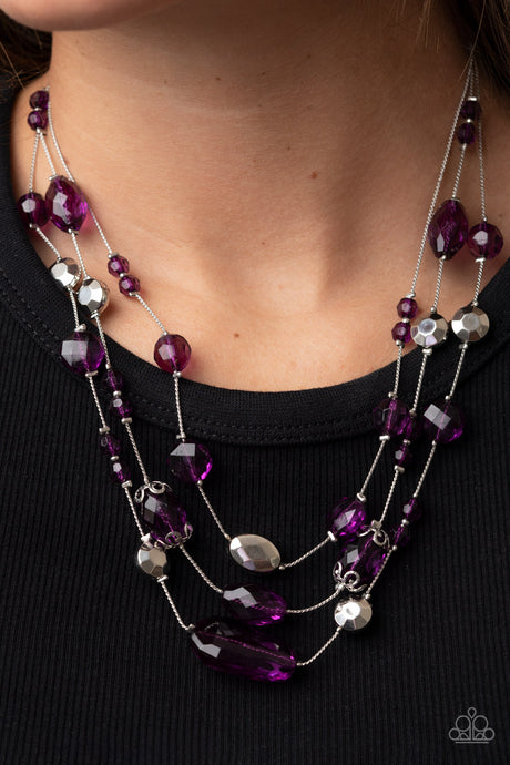 Paparazzi ~ Prismatic Pose ~ Purple Necklace Set