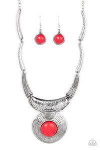 Paparazzi ~ EMPRESS-ive Resume ~ Red Necklace Set