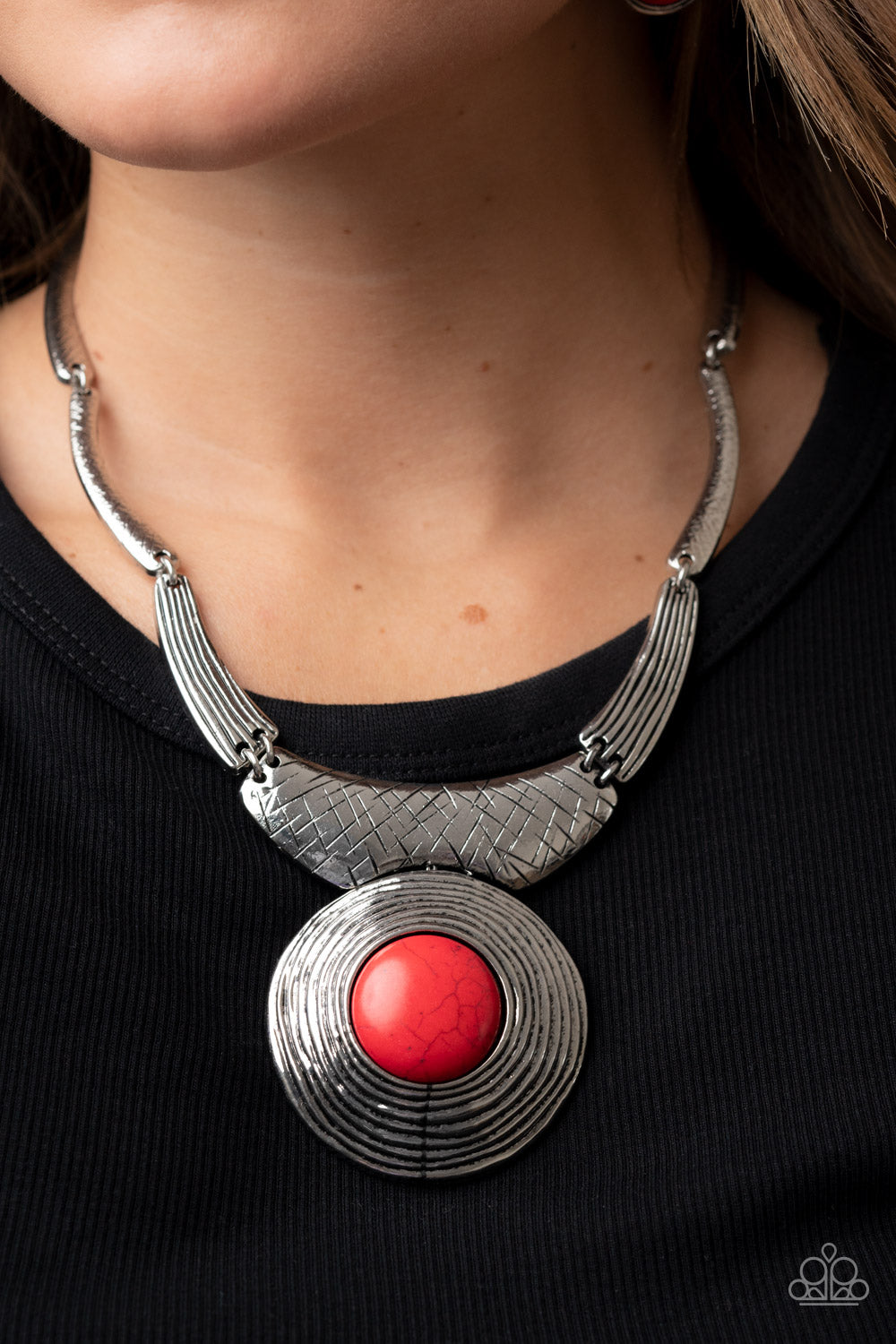 Paparazzi ~ EMPRESS-ive Resume ~ Red Necklace Set