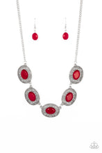 Load image into Gallery viewer, Paparazzi ~ Sunshiny Shimmer ~ Red Necklace Set