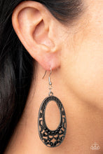 Load image into Gallery viewer, Paparazzi ~ Colorfully Moon Child ~ Black Earrings