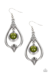 Paparazzi ~ Ethereal Emblem ~ Green Earrings