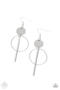 Paparazzi ~ Harmoniously Balanced ~ Silver Earrings (Fashion Fix Exclusive)
