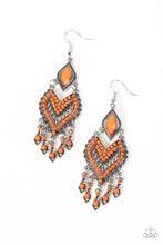 Load image into Gallery viewer, Paparazzi ~ Dearly Debonair ~ Orange Earrings