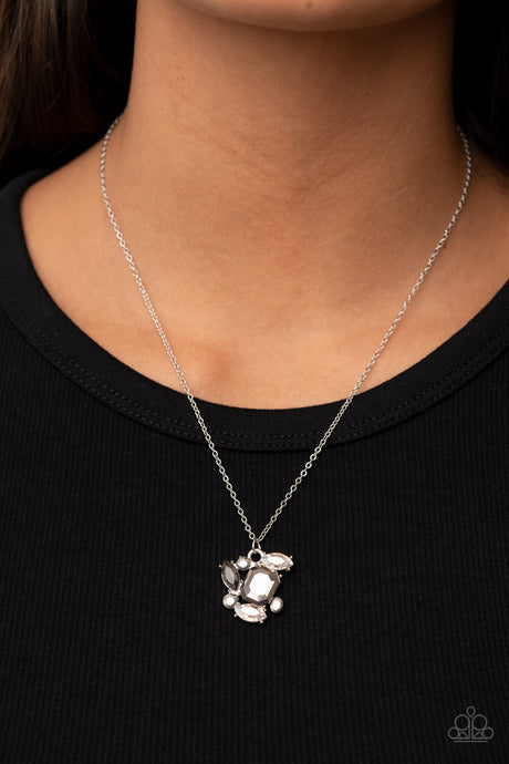 Paparazzi - Prismatic Projection - Silver Necklace Set