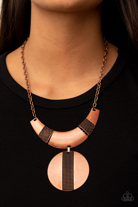 Paparazzi ~ Metallic Enchantress ~ Copper Necklace Set