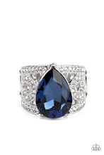 Load image into Gallery viewer, Paparazzi ~ Kinda a Big Deal ~ Blue Ring with Stretchy Band