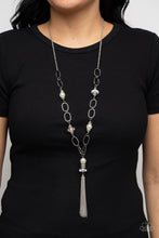 Load image into Gallery viewer, Paparazzi ~ Taken with Tassels ~ White Necklace Set