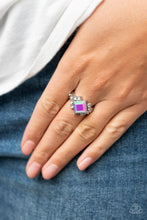 Load image into Gallery viewer, Paparazzi ~ Mind-Blowing Brilliance ~ Purple Ring with Dainty Stretchy Band